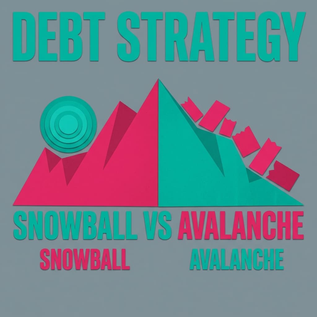 Debt snowball versus avalanche method comparison chart