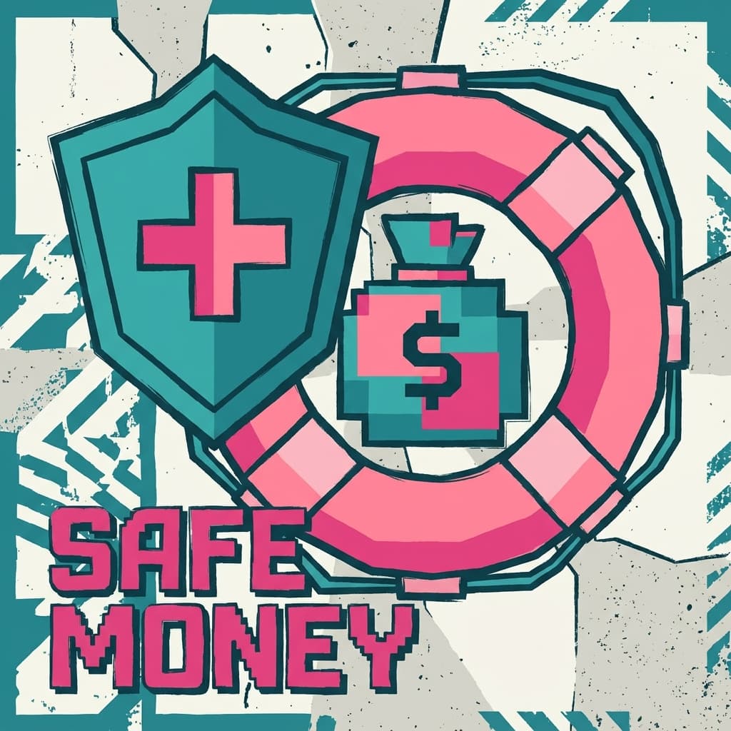 Piggy bank and coins representing emergency savings fund