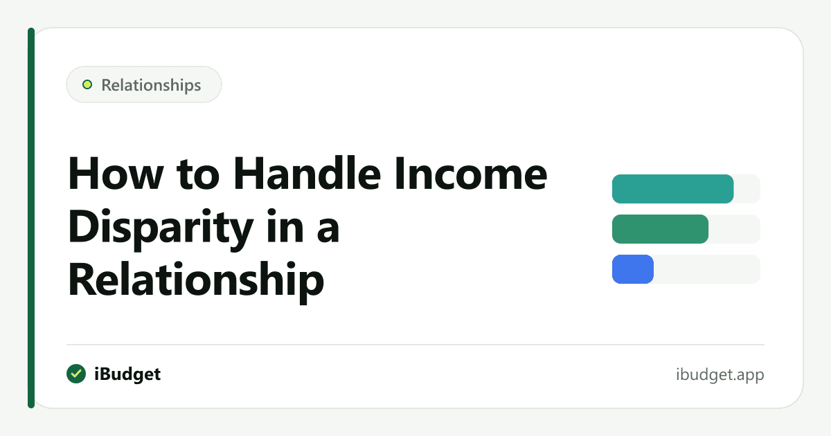 Couple discussing income differences and financial equality